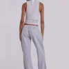 13 Grå melerade bootcut-Monster Joggers