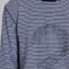 62 Stripe Navy långärmad topp