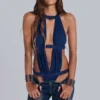 6AM Cut Out Bodysuit i Midnight