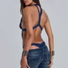 6AM Cut Out Bodysuit i Midnight