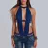 6AM Cut Out Bodysuit i Midnight