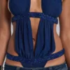 6AM Cut Out Bodysuit i Midnight