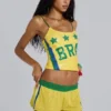 Amerela Airtex minishorts