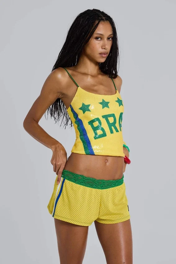 Amerela Airtex minishorts