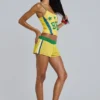 Amerela Airtex minishorts