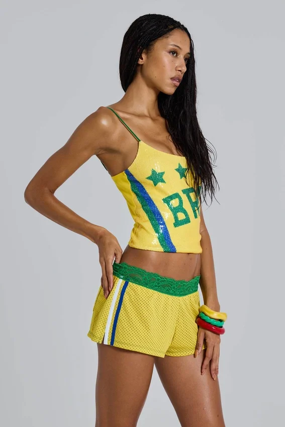 Amerela Airtex minishorts