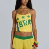 Amerela Airtex minishorts