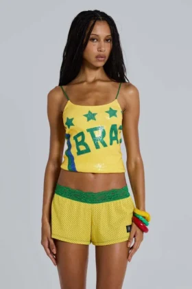 Amerela Airtex minishorts