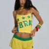 Amerela Airtex minishorts