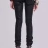 Ardor belagda skinny jeans med låg midja