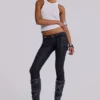 Ardor belagda skinny jeans med låg midja