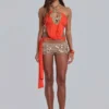 Areca handdekorerade minishorts