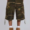 Baggy-shorts i cadet-kamouflage