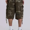 Baggy-shorts i cadet-kamouflage