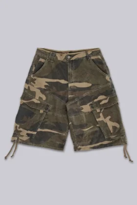 Baggy-shorts i cadet-kamouflage
