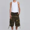 Baggy-shorts i cadet-kamouflage