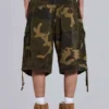 Baggy-shorts i cadet-kamouflage