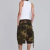 Baggy-shorts i cadet-kamouflage