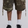 Baggy-shorts i cadet-kamouflage
