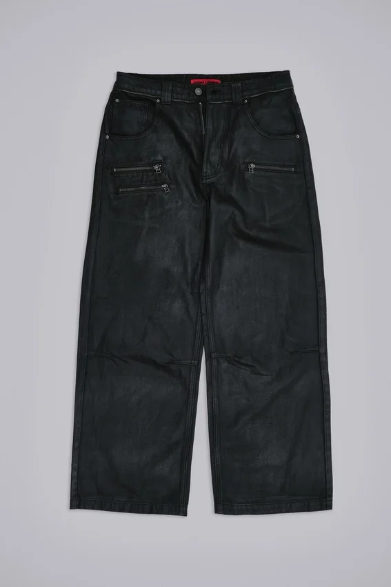 Belagda Colossus Jeans med dragkedja