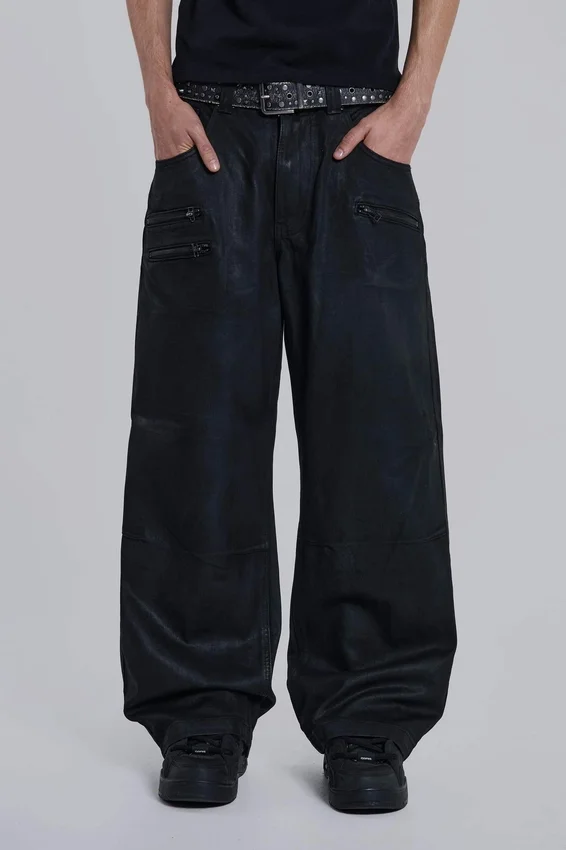 Belagda Colossus Jeans med dragkedja