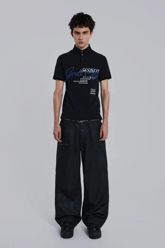 Belagda Colossus Jeans med dragkedja