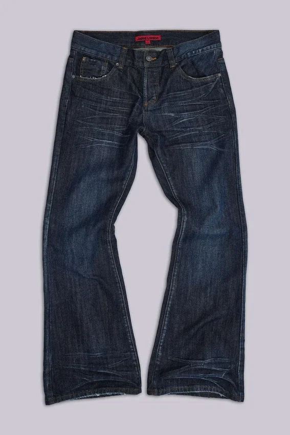 Blå Jude Bootcut-Jeans