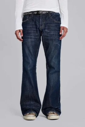 Blå Jude Bootcut-Jeans