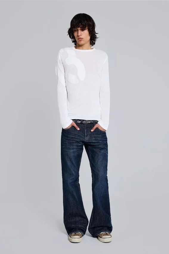 Blå Jude Bootcut-Jeans