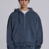 Blå sportig, vid Monster Hoodie