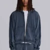 Blå sportig, vid Monster Hoodie