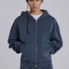 Blå sportig, vid Monster Hoodie