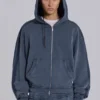 Blå sportig, vid Monster Hoodie