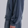 Blå sportig, vid Monster Hoodie