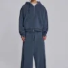 Blå sportig, vid Monster Hoodie