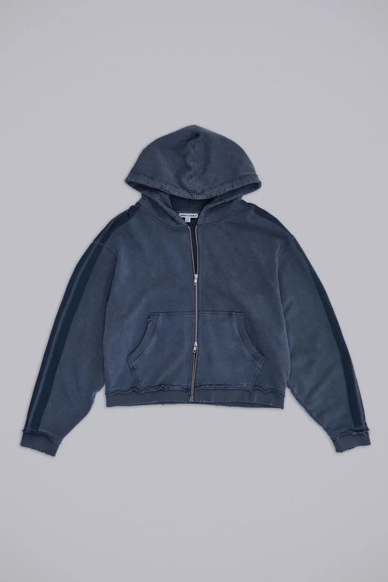 Blå sportig, vid Monster Hoodie