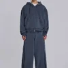 Blå sportiga, baggy Monster Joggers