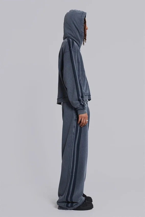 Blå sportiga, baggy Monster Joggers