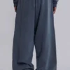Blå sportiga, baggy Monster Joggers