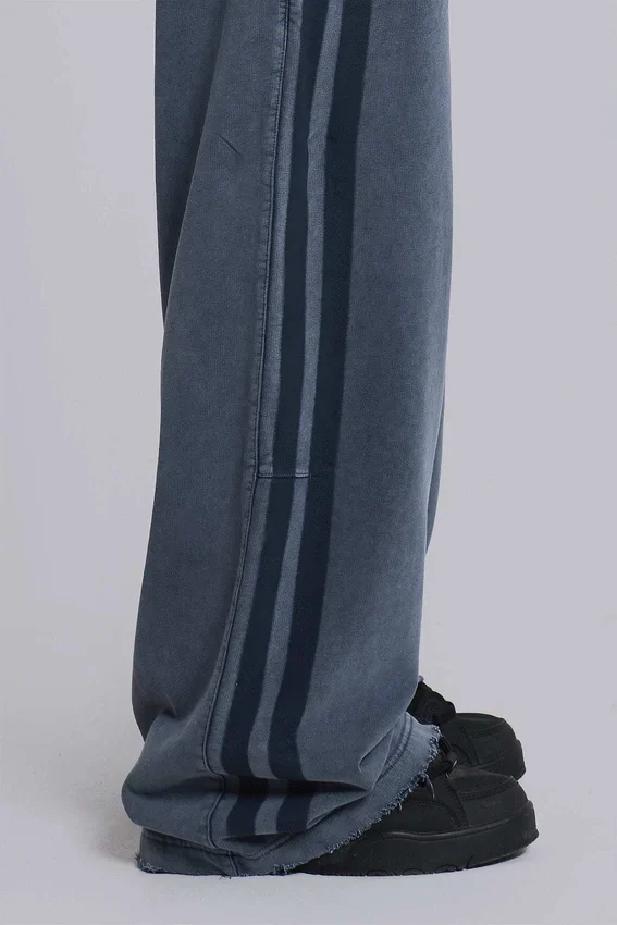Blå sportiga, baggy Monster Joggers