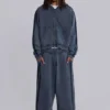 Blå sportiga, baggy Monster Joggers