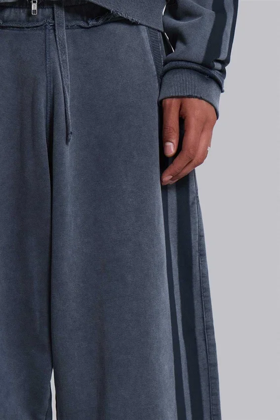 Blå sportiga, baggy Monster Joggers