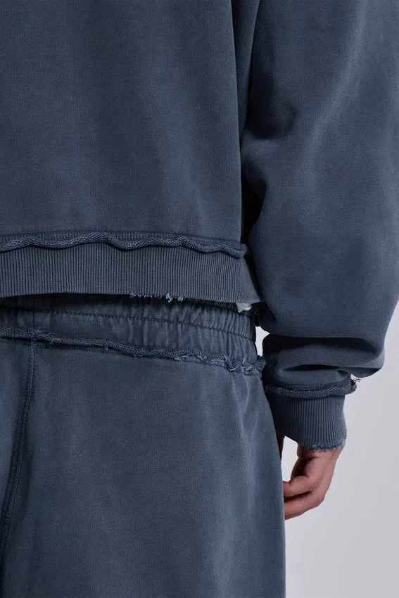 Blå sportiga, baggy Monster Joggers