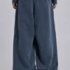 Blå sportiga, baggy Monster Joggers