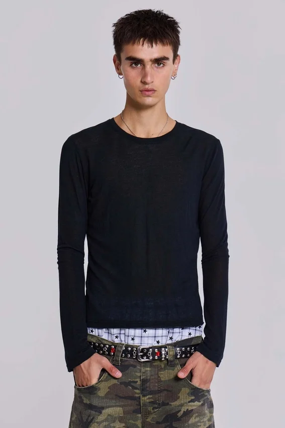Black Mist långärmad topp