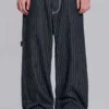 Black Ollie Pinstripe XL Colossus Jeans