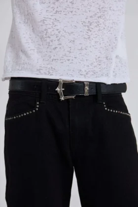 Black Strike Metal Belt