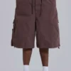 Bruna, baggy cargoshorts i Parachute Cargo-material