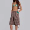 Bruna rutiga Cadet shorts