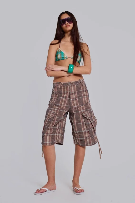 Bruna rutiga Cadet shorts